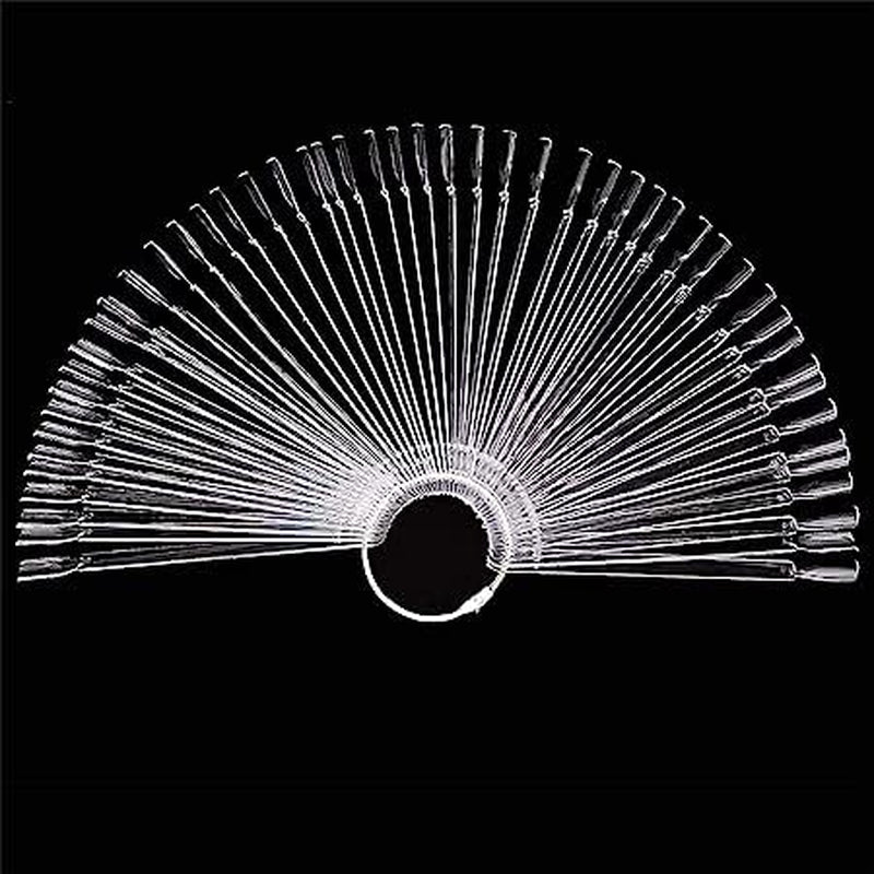Espositore per unghie, 40 stick di smalto artificiale, capsule, pratico ventaglio, nail art
