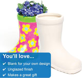 Vasi in ceramica per bambini Baker Ross 'Wellies' (confezione da 2)