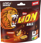 Confezione di palline Nestlé al latte, bianche, caramello Lion (3 x 130g)