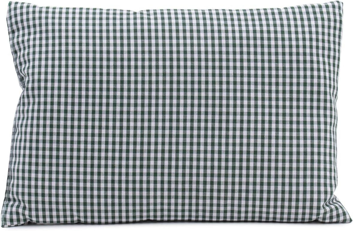 Gözze - Cuscino Profumato Alle Erbe, Imbottitura Miscela Di Erbe 200G, Fodera In Cotone 100%, 30 X 20 Cm - Plaid Verde Naty Shop Cuscini Standard