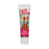 Colorante alimentare Funcakes, gel marrone: colorante alimentare altamente concentrato per pasta, panna, fondente e marzapane. Dosaggio facile. Una sola goccia per creare colori vivaci. Halal. 30 g.
