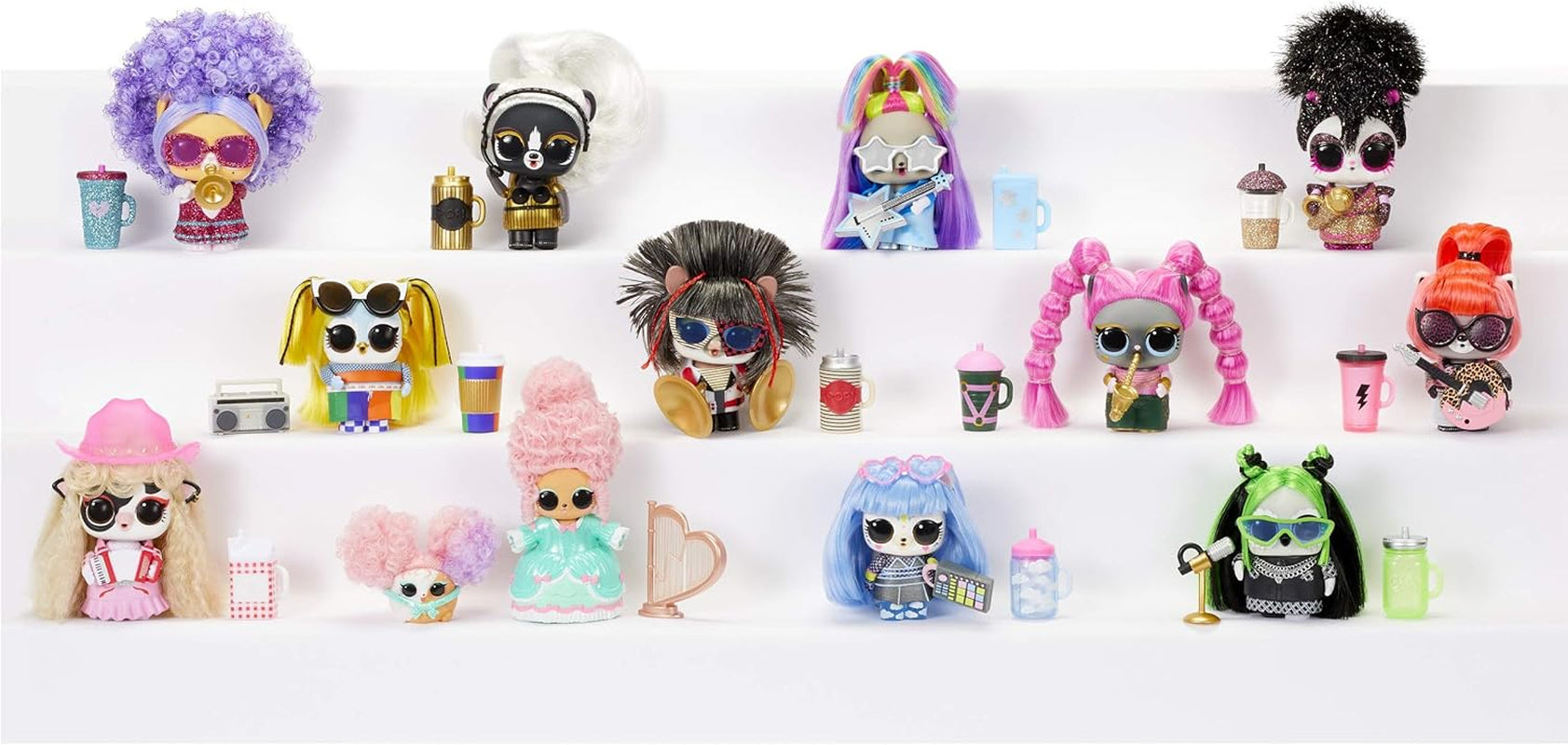 LOL Sorpresa! 567080E7C Remix Pets - Oggetto da collezione - 9 sorprese con peli naturali, accessori e testi a sorpresa