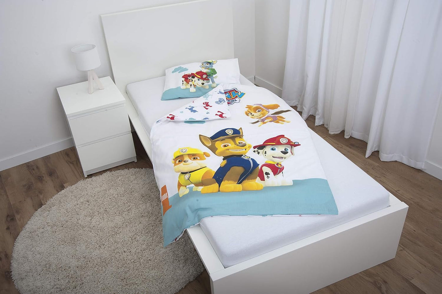 Set biancheria da letto per bambini PAW Patrol, reversibile Biancheria da letto - bambini Naty Shop