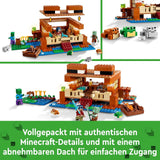 LEGO Minecraft La casa della rana, casa giocattolo con personaggi tra cui zombie, melma e uomo che sta annegando, più accessori come barca giocattolo e banco da lavoro, regalo per ragazzi e ragazze a partire da 8 anni 21256 Set da costruzione Besuche den LEGO-Store