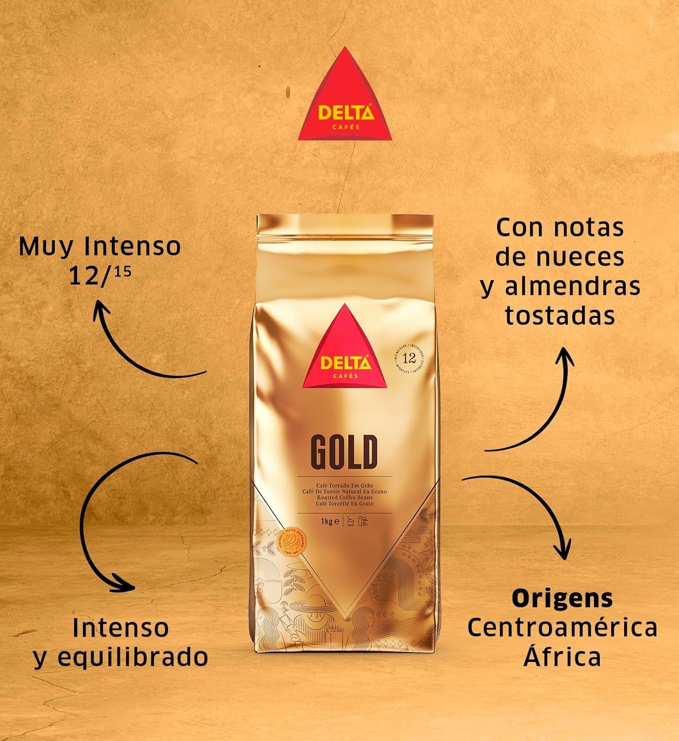 Caffè Delta GOLD in grani (1kg)