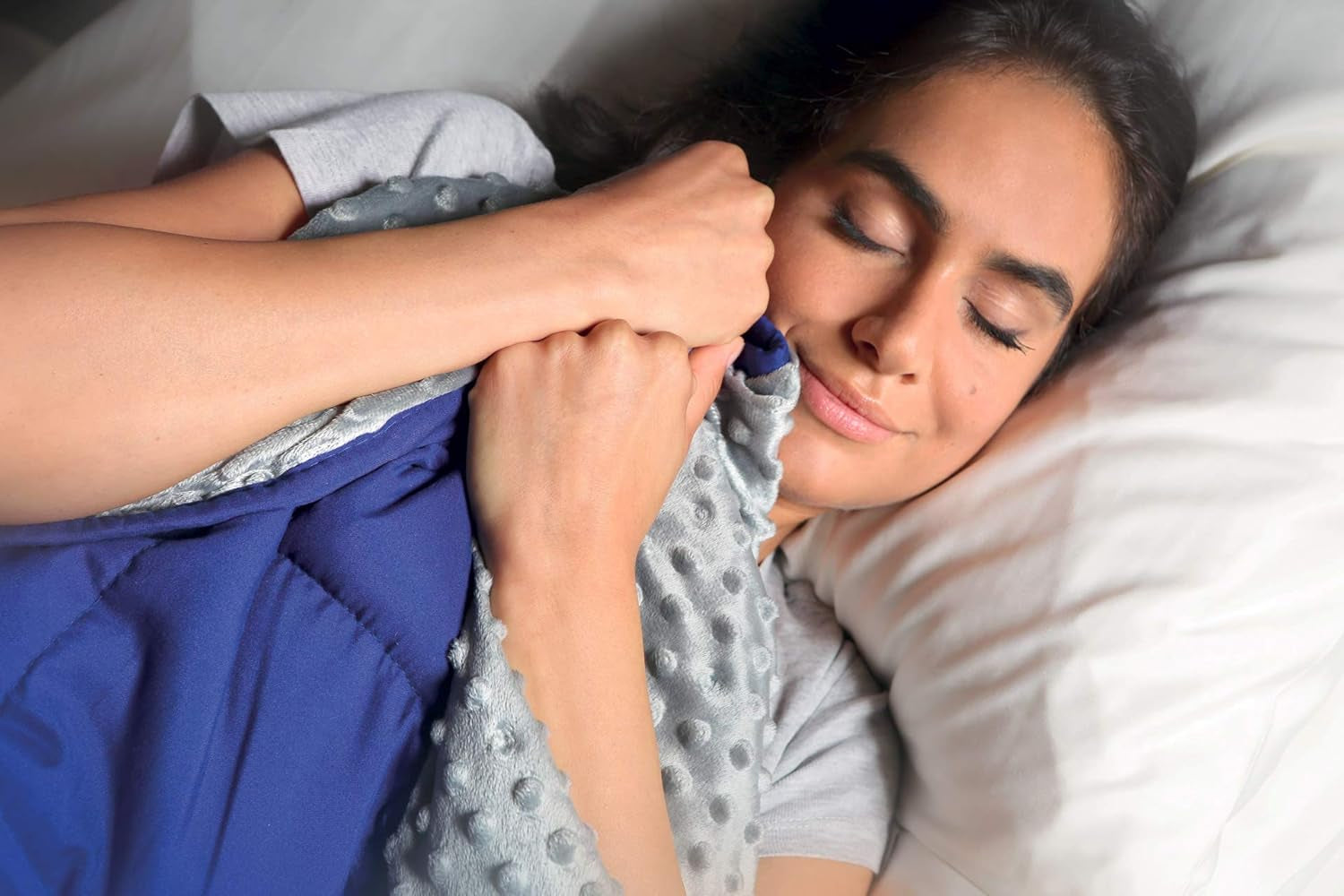 Kanguru Calmya, Coperta con peso 10,5 kg, Aiuta ad addormentarsi e a dormire meglio, Adatta a persone con peso corporeo superiore a 90 kg Piumini e trapunte Naty Shop