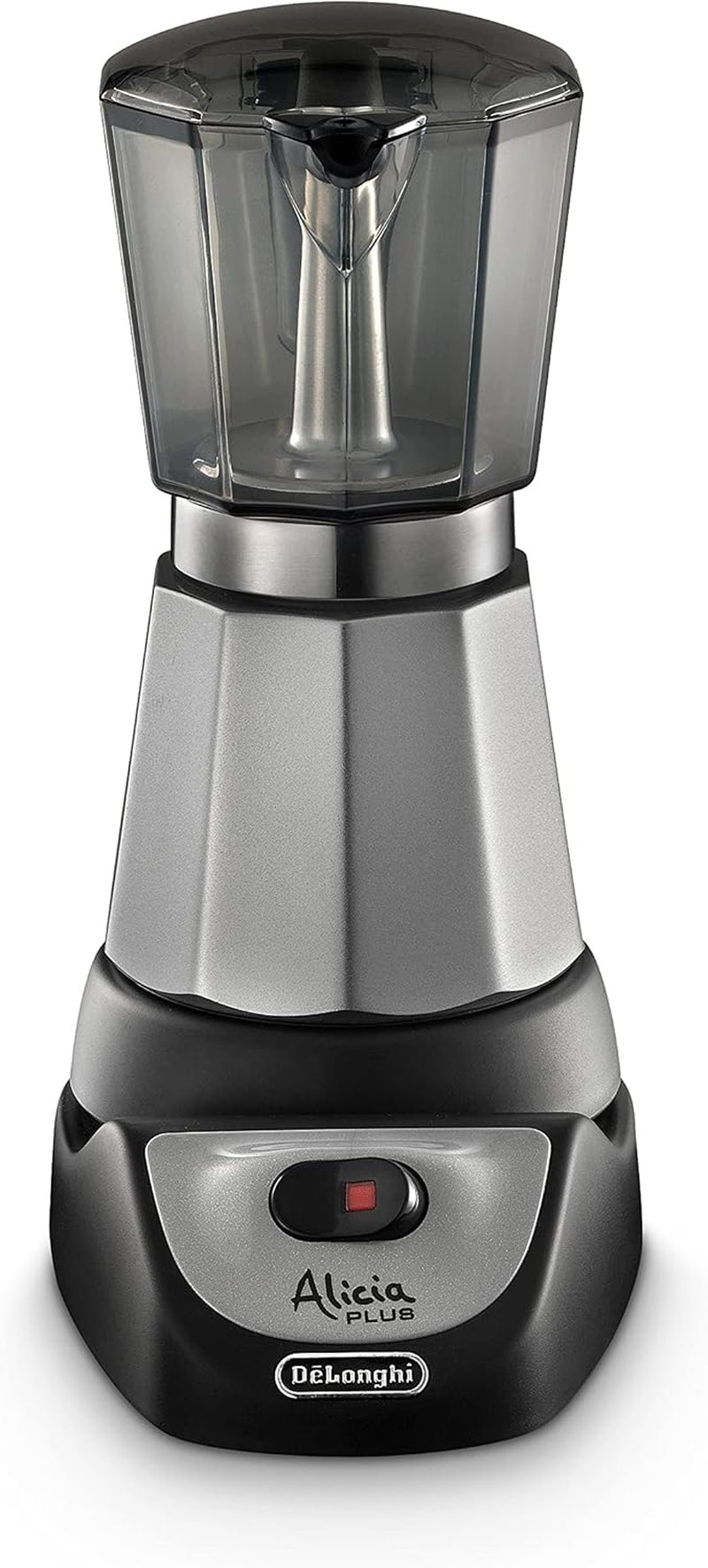 De'Longhi Alicia Plus EMKM6.B Moka (ruotabile a 360°, 550 W) Argento-Nero