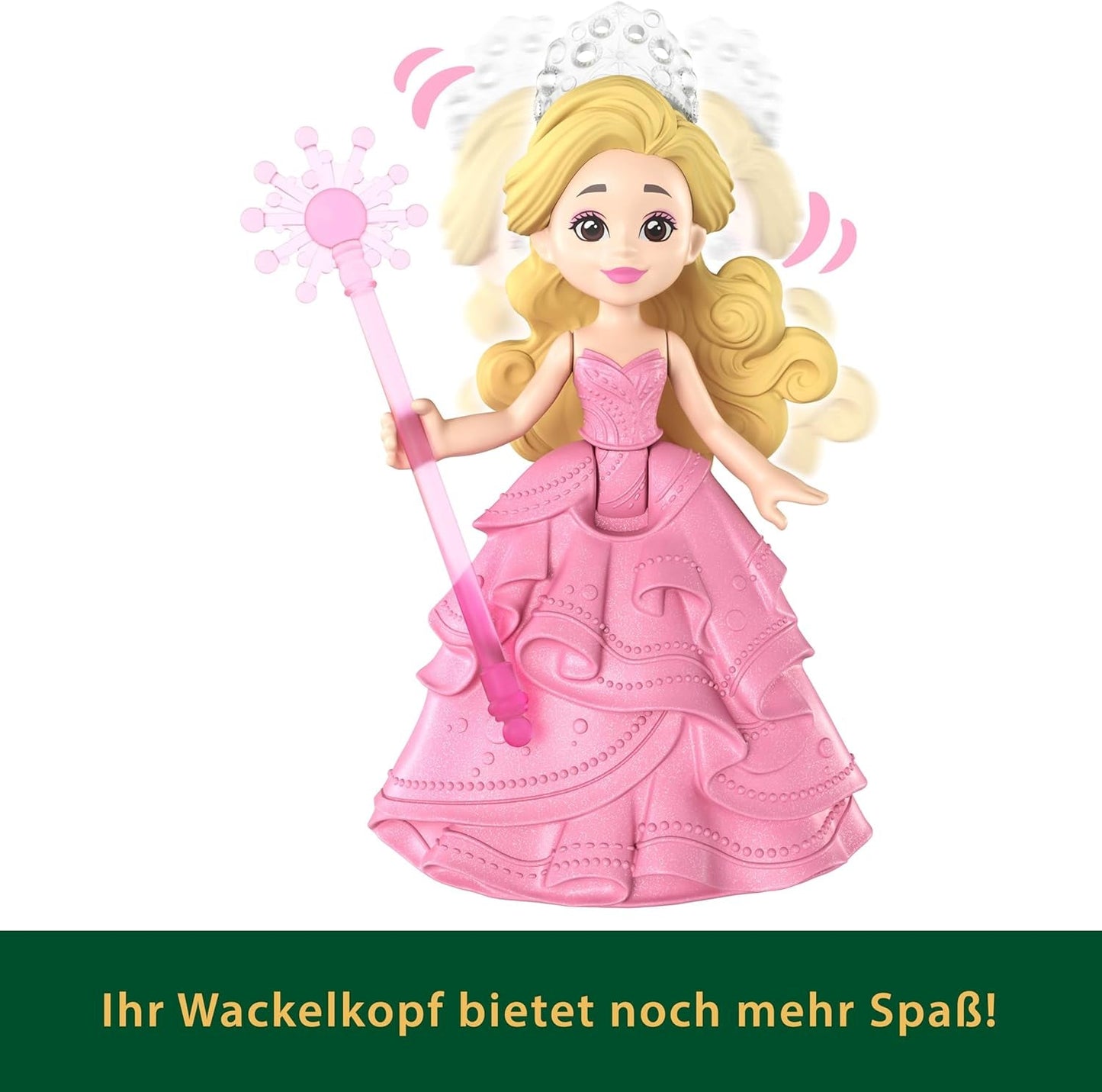 Mattel Universal Pictures Evil Glinda Bolla Galleggiante, Mini-Bambola e Veicolo Glinda Ispirata al Film Familiare, JFM25, [Multicolore]