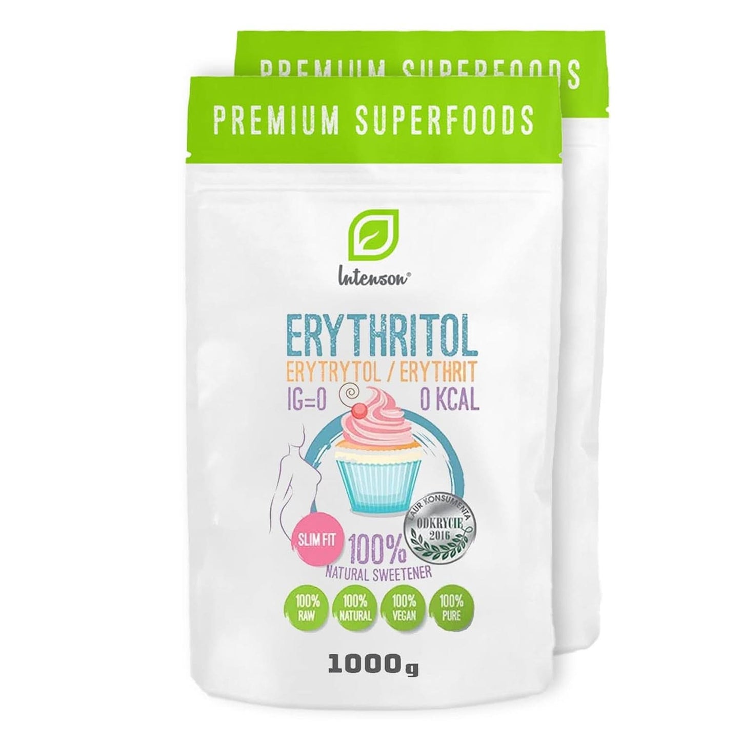 Eritritolo - Alternativa naturale allo zucchero, 2 Kg Dolcificanti Naty Shop