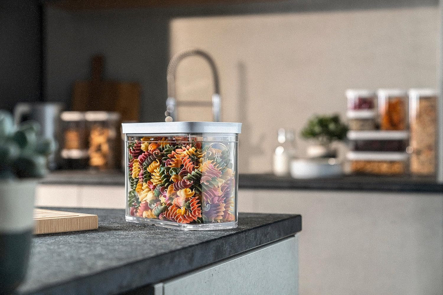 ZWILLING FRESH & SAVE CUBE Contenitore, Misura 2M, Contenitore Modulare e Impilabile, Contenitore Ermetico e Svuotabile, Lavabile in Lavastoviglie, Contenitori per Alimenti Trasparenti Naty Shop