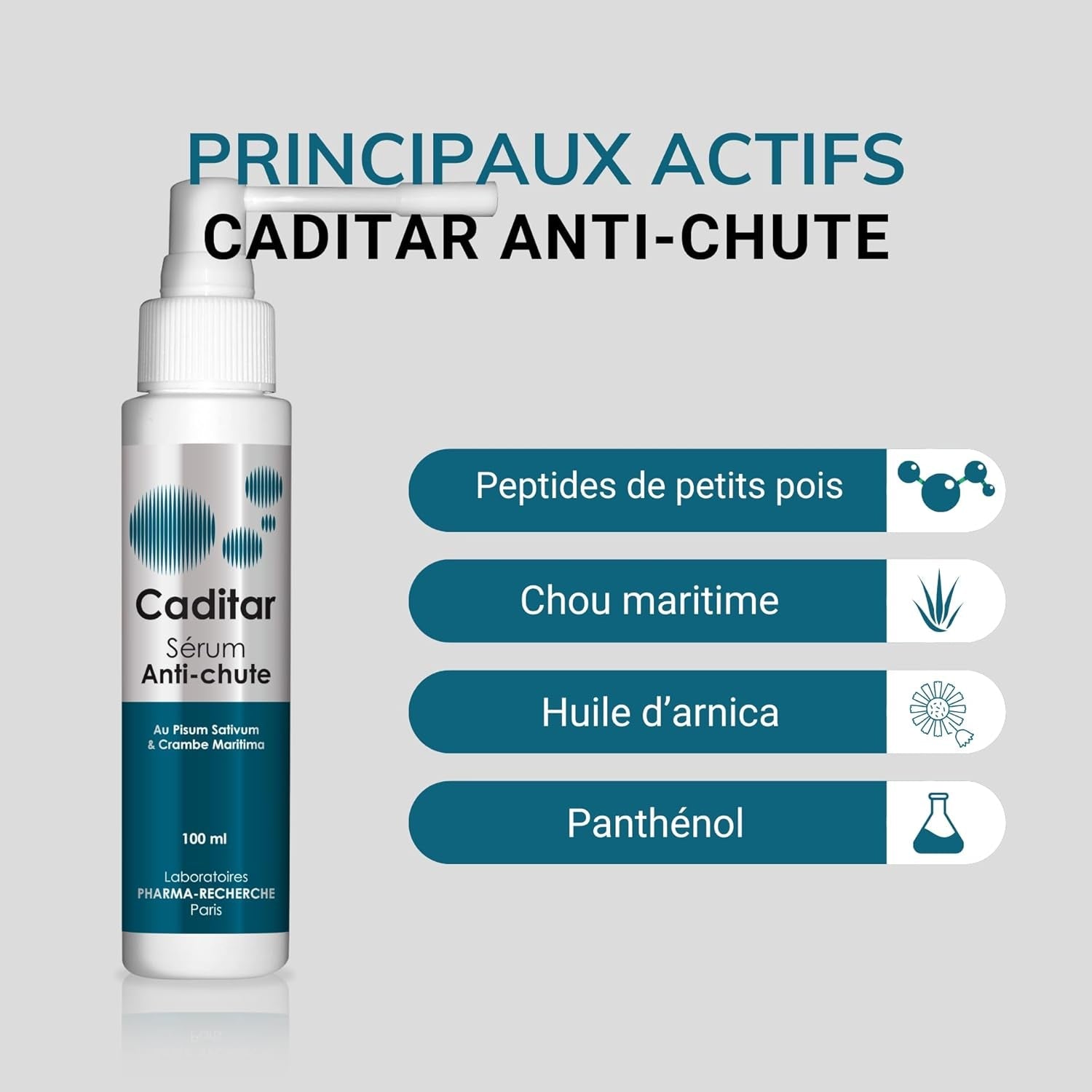 Caditar Siero contro la caduta dei capelli, 100 ml Cura dei capelli Naty Shop