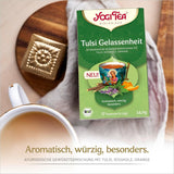Yogi Tea - Tulsi Serenity Tè ayurvedico alle erbe biologico Senza caffeina Miscela Tulsi "Sacro" Basilico Liquirizia e Arancia Tè Yogi Confezione da 3 3x17 bustine di tè (51 bustine di tè)