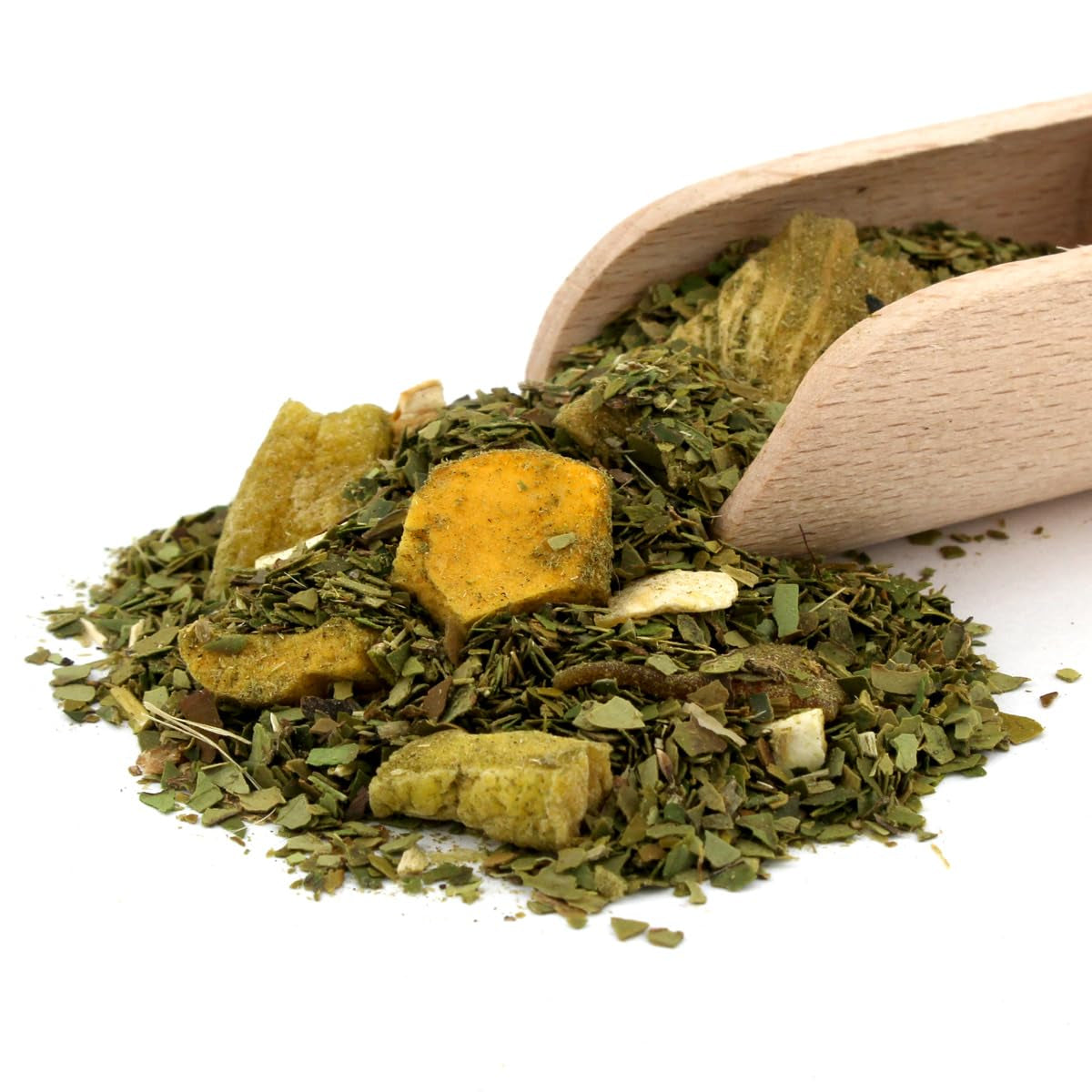 Yerba Melon De Guava 500G - Tè Yerba Mate brasiliano con melone, guava, jackfruit, ananas e cocco - Esotico e fruttato - Essiccato all'aria, vegano