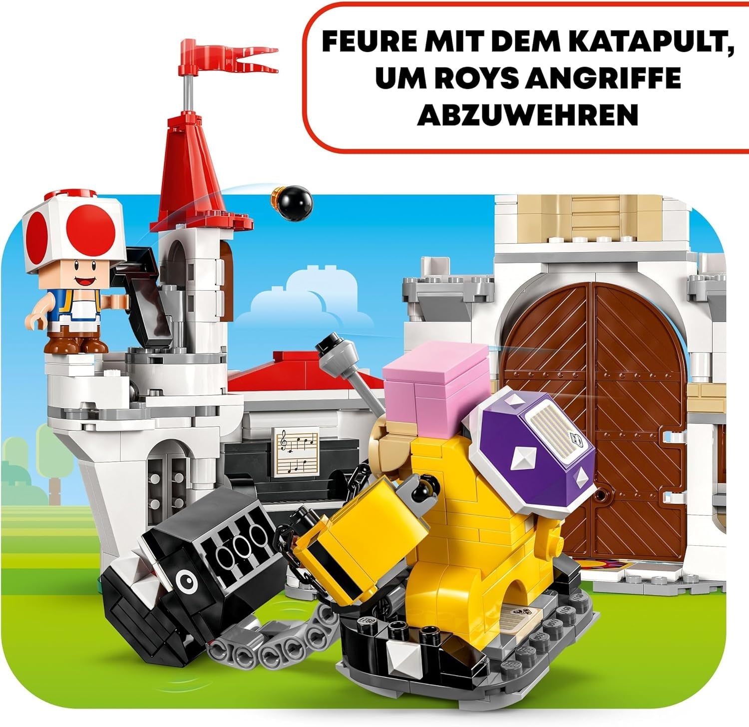 LEGO Super Mario Roy's Battle at the Mushroom Palace Adventure Set con personaggi Nintendo Regalo per ragazze, ragazzi e giocatori di 7 anni 71435 Set da costruzione Besuche den LEGO-Store
