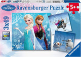 Ravensburger Puzzle per bambini - 09264 Avventure a Winterland - puzzle per bambini dai 5 anni in su, puzzle Disney Frozen con 3X49 pezzi Puzzle Naty Shop Titolo predefinito