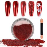 Chrome Nagel Pulver Spiegel Effekt Metallic Staub Holographische Glitter Glasierte Maniküre Dekoration Pigment riflettente per lo smalto gel fai da te Nail Art, Harz Handwork, Geschenke Für Gold