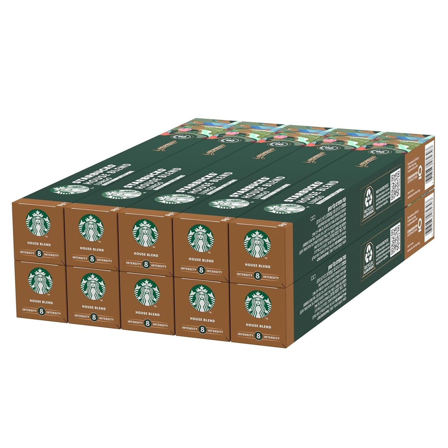 STARBUCKS House Blend di Nespresso, Mittlere Röstung, Kaffeekapseln 10 x 10 (100 Capsule)