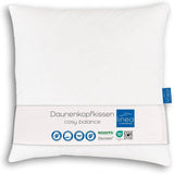 LINEA by Böhmerwald - Cosy - Cuscino Balance di alta qualità, 80X80, 70% piume classe 1, 30% piumino nuovo, adatto per allergie, lavabile fino a 60°C, made in Germany Cuscini standard Naty Shop Titolo predefinito