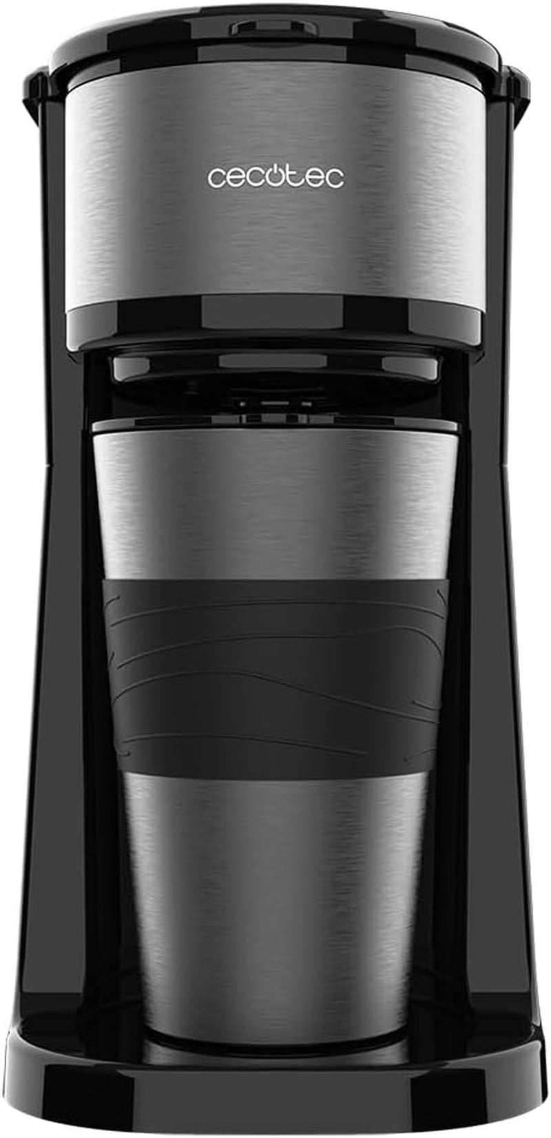 Macchina per caffè espresso Cecotec Coffee 66 Drop&Go con caraffa termica, 700 W, capacità 420 ml, beccuccio sigillato, filtro permanente o in carta, funzione di spegnimento automatico, contenitore con finestra