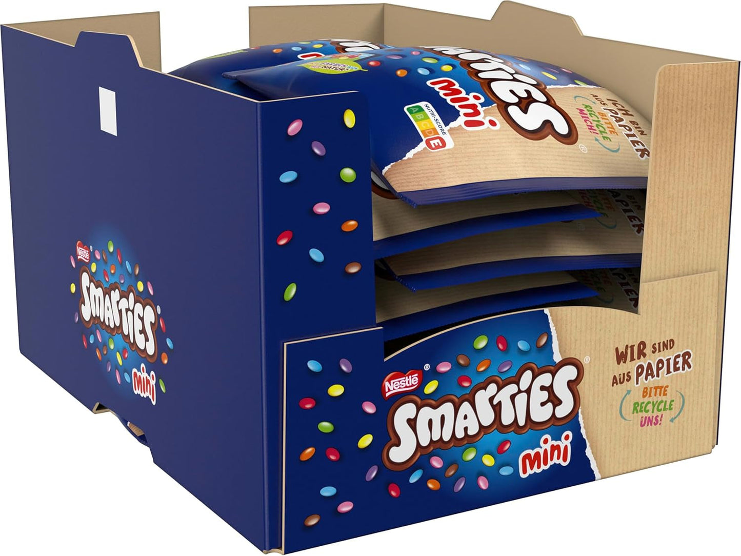 Nestlé SMARTIES Mini, lenticchie piccole con cioccolato al latte, confezionate singolarmente, confezione da 16 (16 x 187 g)