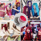 Tintura temporanea per capelli 4,23 once Cera colorata per uomini e donne Lavabile Colore naturale Pomata Tintura istantanea per capelli per feste Cosplay Halloween (Rosso) Naty Shop Tinture per capelli