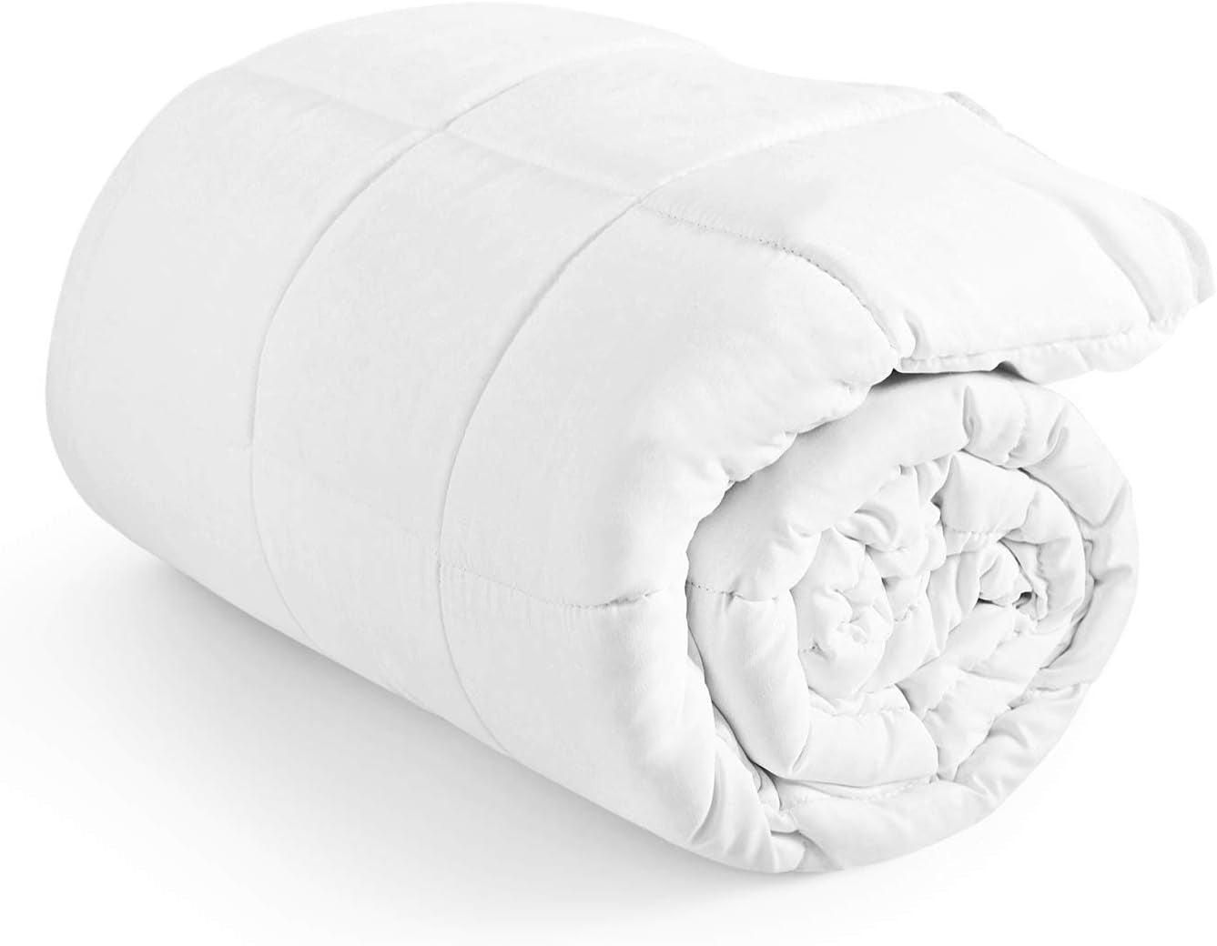 Piumino 135X200 Cm Piumino per tutte le stagioni Microfibra lavabile Oekotex 100 Piumino bianco Piumini e Trapunte Naty Shop