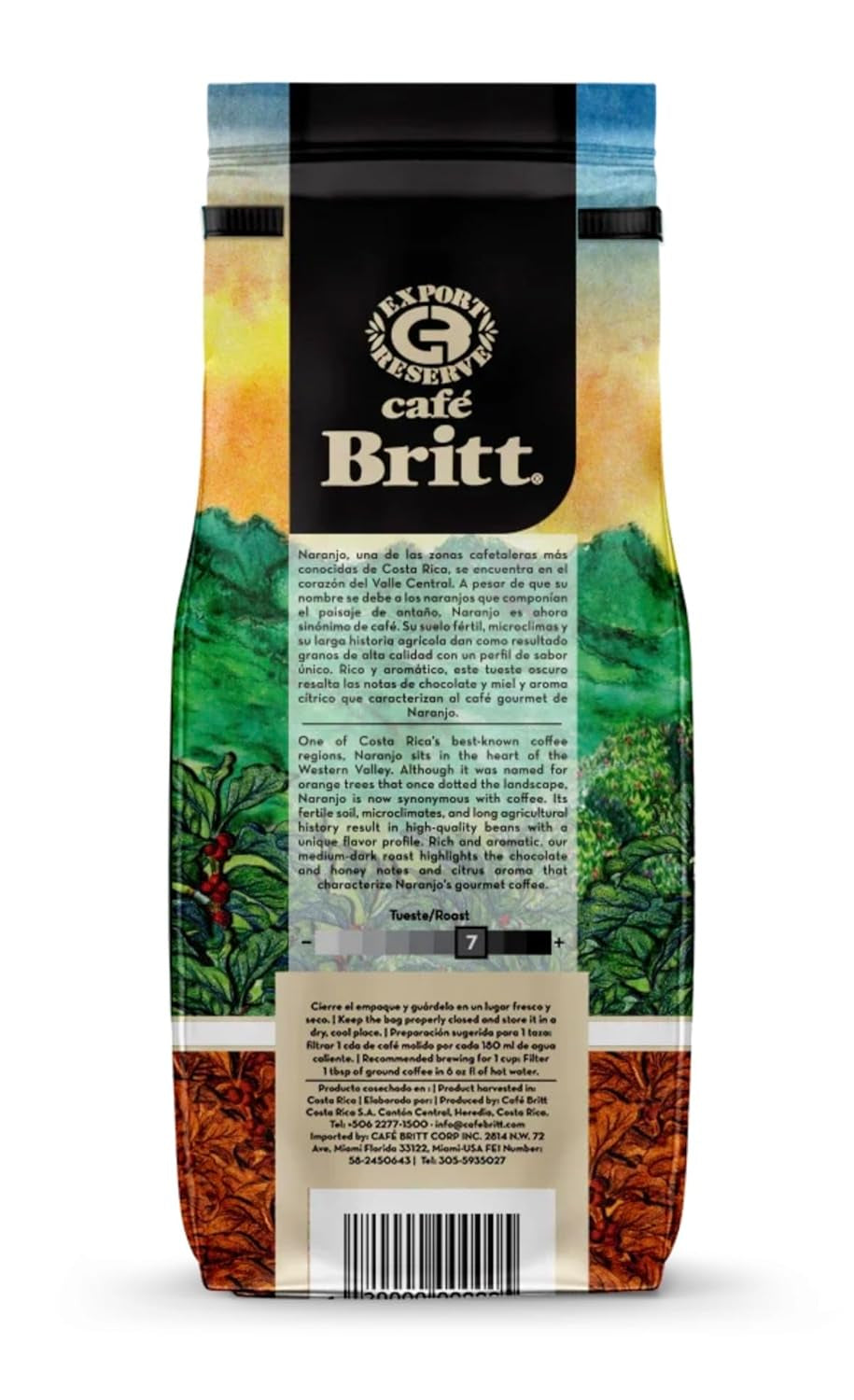 CAFFÈ GOURMET ALTOZANO della Costa Rica DE LA NARANJO Caffè in grani interi 340 g