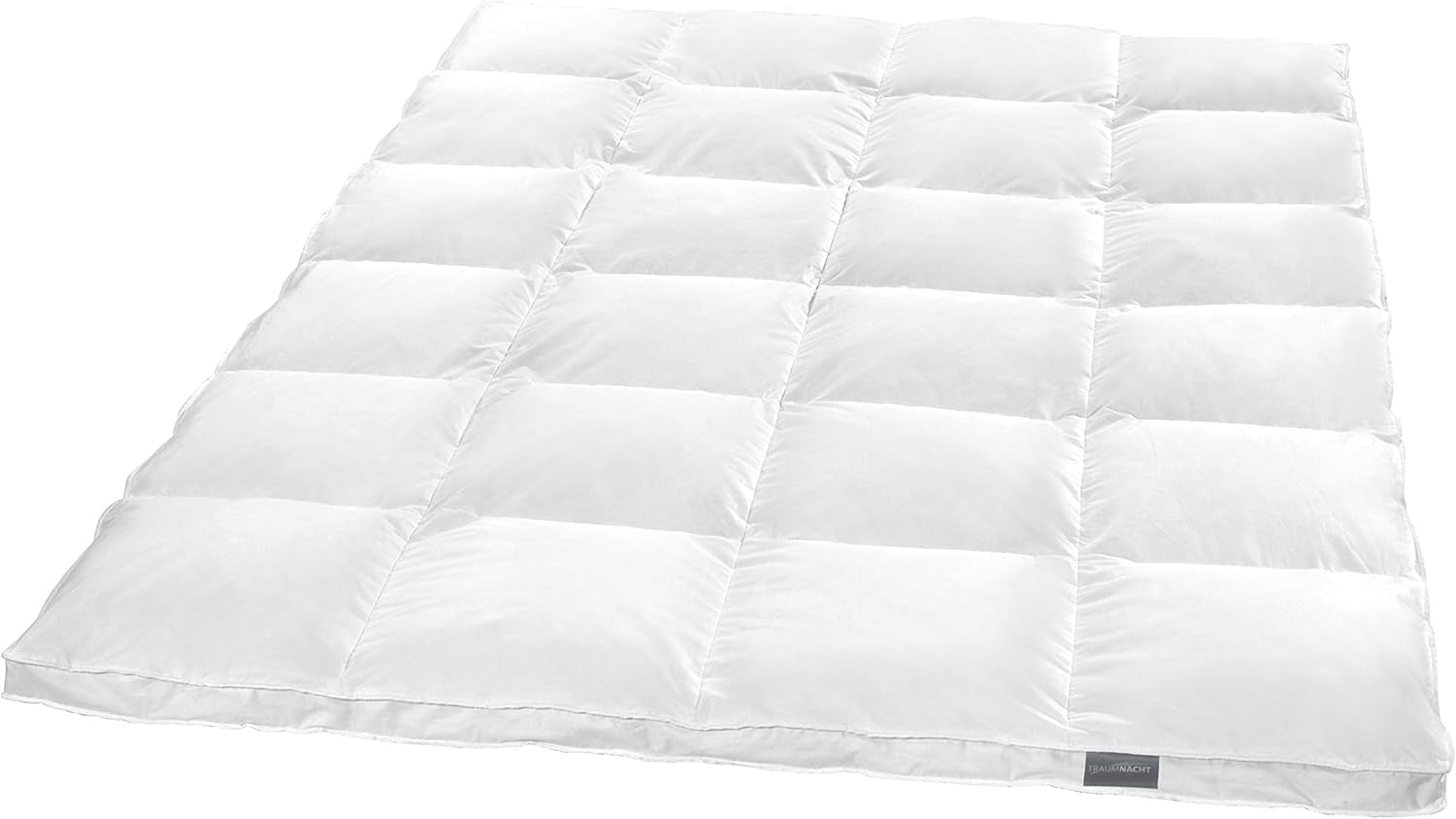 Traumnacht Basic Piumino leggero con nuova piuma bianca (60%) e piume (40%), DIN EN 12934, 135 X 200 cm, certificato Down Pass e Oeko-Tex, prodotto secondo lo standard di qualità tedesco. Piumini e trapunte Naty Shop 60% piumino / 40% piume Coperta invernale molto calda 155 X 220