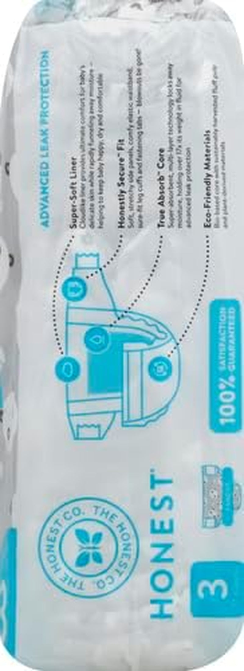 – Pannolini usa e getta ecologici e di alta qualità, Panda, taglia 3 (7,3–12,7 kg), 27 pezzi