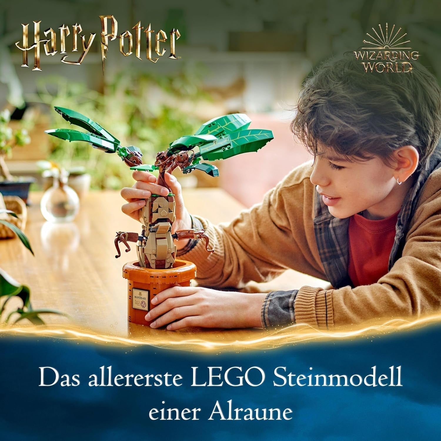 LEGO Harry Potter Pianta da pozione magica: Mandragora, giocattolo con pianta in vaso, regalo magico per ragazze, ragazzi e tutti i fan, fantasioso set da gioco per bambini, decorazione per la casa 76433 Set da costruzione Besuche den LEGO-Store