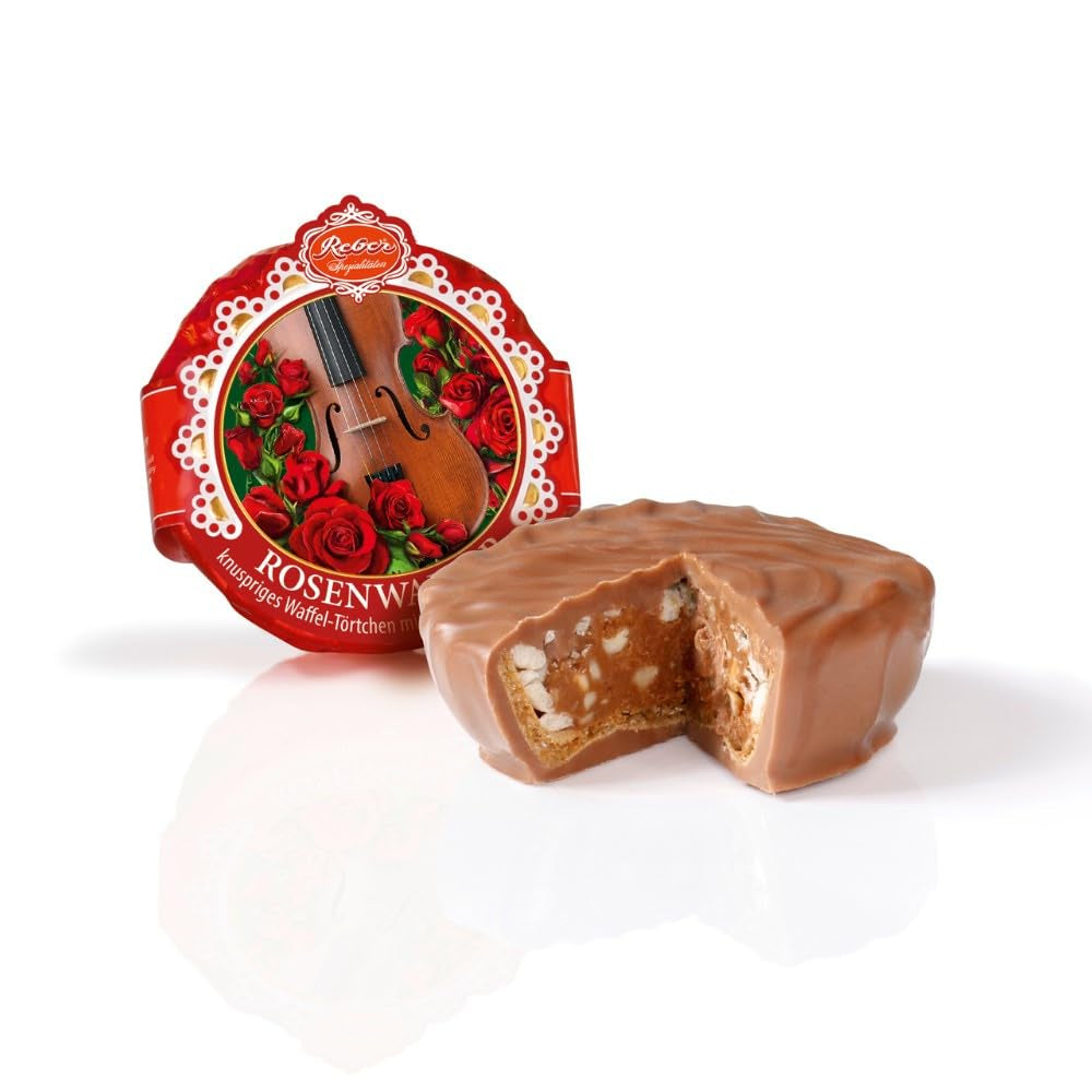 Reber Bites Torta Cioccolato e Tartufo, tartufi al brandy su cremoso torrone, ricoperto di delicato cioccolato al latte alpino, 40g (1 pezzo)