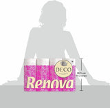Carta igienica Renova 4 strati bianca decorata profumata - 12 rotoli roll Blanco Decorado Perfumado