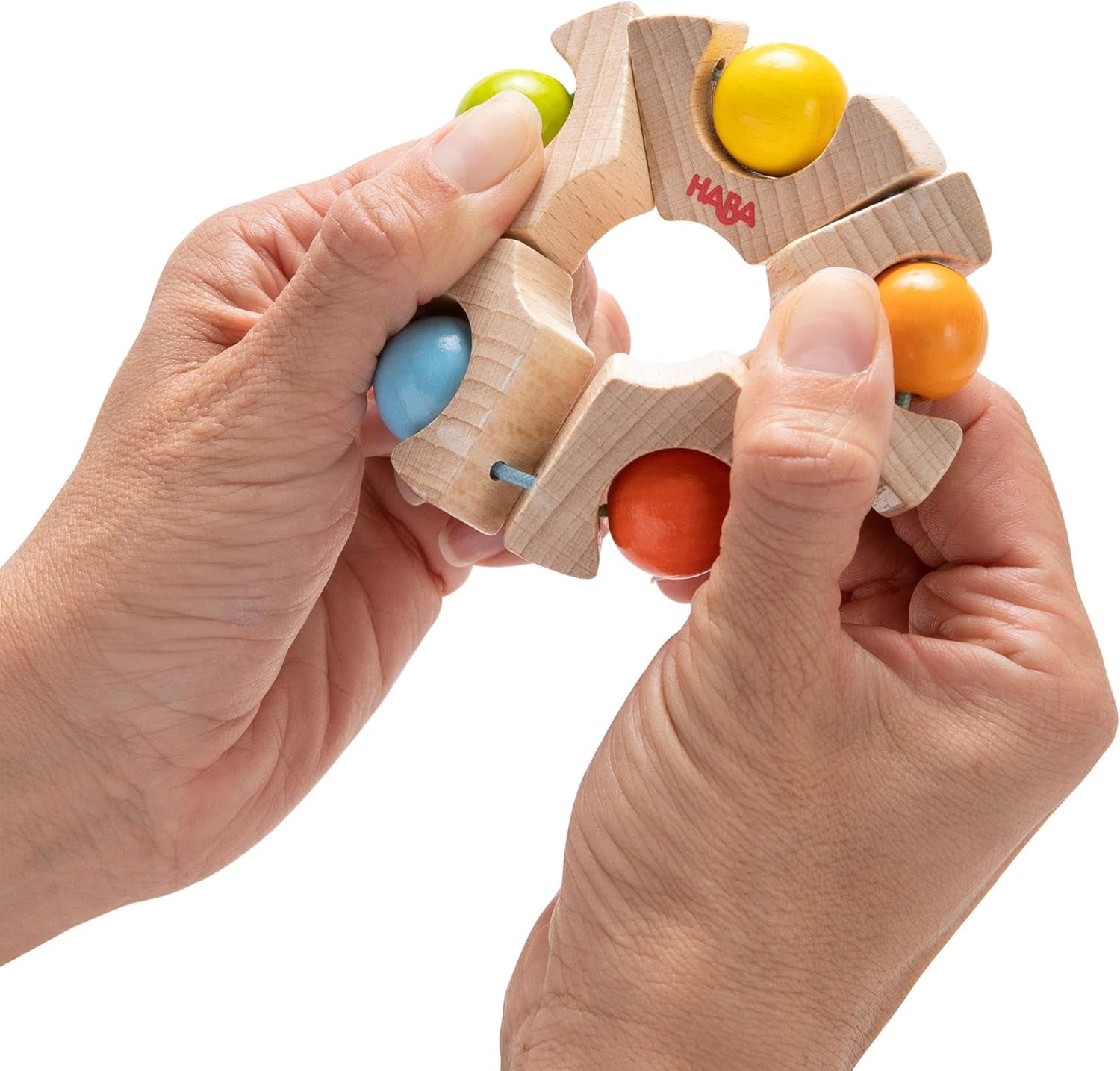 HABA 306692 - Giocattolo di cattura con ruota a sfera, Giocattolo di cattura a partire da 6 mesi, Made in Germany, Colorato Bebe Toys Naty Shop