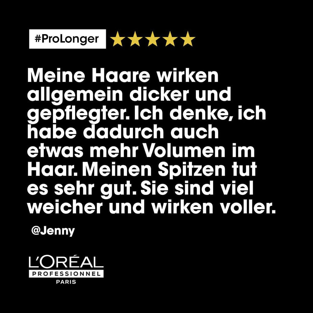 L'Oréal Professionnel Maschera rinforzante per capelli lunghi e sottili con filler A-100 e aminoacidi, Series Expert, Pro Longer Mask Hair Mask Naty Shop