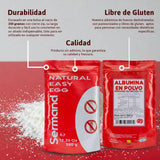 Eiklarpulver (350g) | Getrocknetes Eiklar Pulver | Eialbumina für Backen & Kochen | Ohne Zusatztoffe | Confezione in busta con cerniera senza lattosio