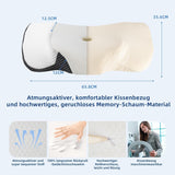 IDEA Cuscino per Dolore al Collo Cuscino Ortopedico in Memory Foam Cuscino Cuscino per Collo ergonomico per un Supporto Ottimale Cuscino Antirussamento per Dormire Laterale, Schiena e Addominale Cuscini Ortopedici Cervicali Naty Shop