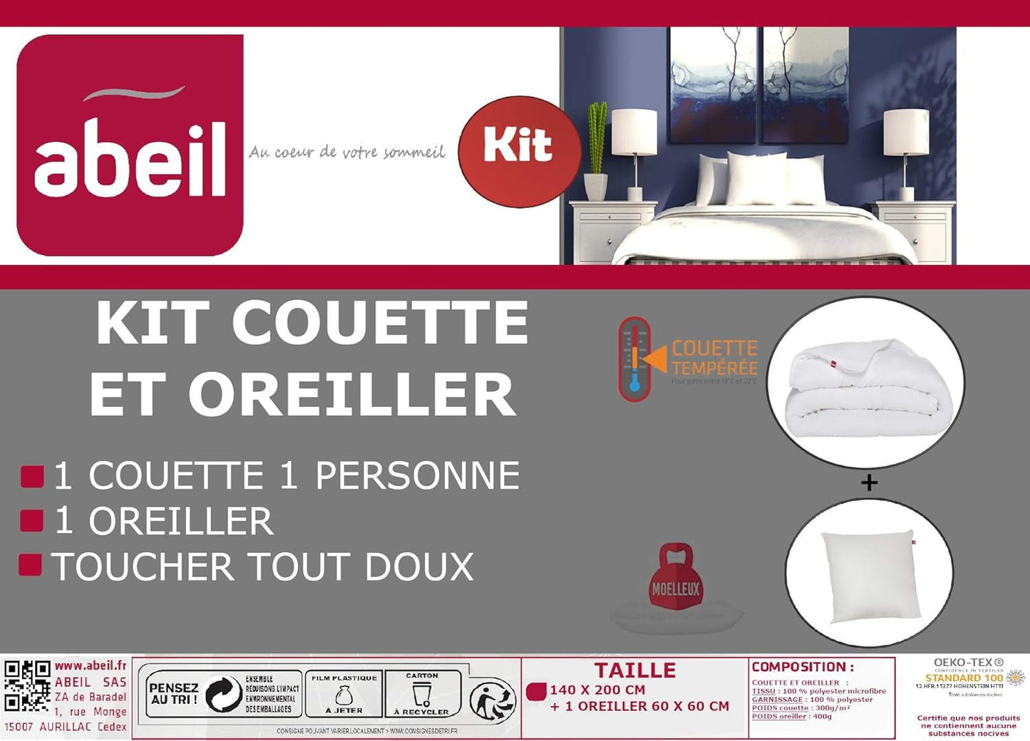 Trapunta 140 X 200 Cm + 1 cuscino 60 X 60 Cm Piumini e trapunte Naty Shop