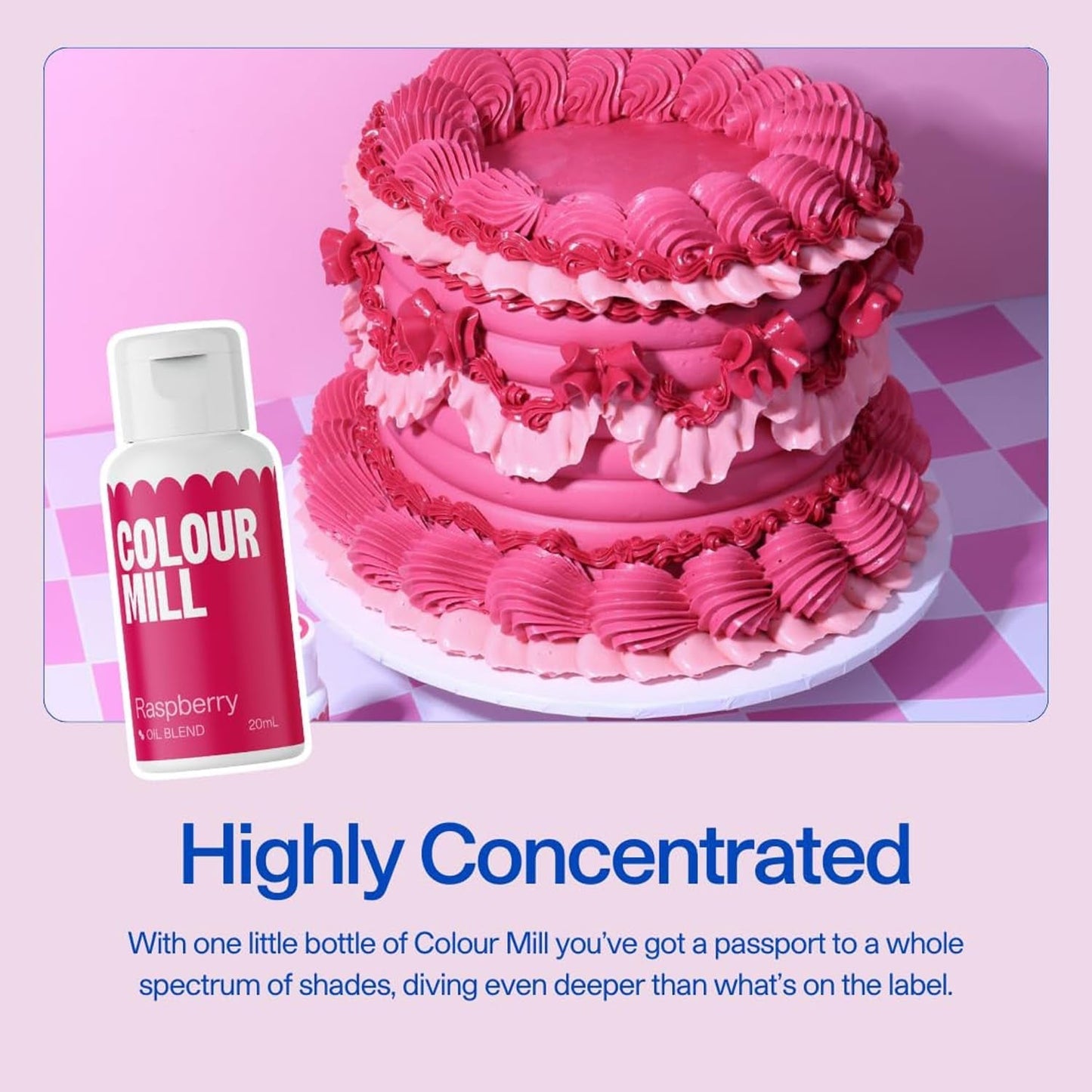 Colorante alimentare a base di olio d'uva Color Mill Oil Blend - Colorante alimentare per cioccolato, fondente, muffin, torte, dolci, amaretti - Colorante alimentare per decorare torte - 20 ml