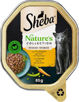 SHEBA Cibo umido per gatti, Collezione Nature in salsa di tacchino, 2 x 11 x 85 g