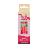 Colorante alimentare Funcakes, colorante alimentare in gel, rosso papavero: colorante alimentare altamente concentrato per pasta, panna, fondente e marzapane. Dosaggio facile. Una sola goccia per creare colori vivaci. Halal. 30 g.