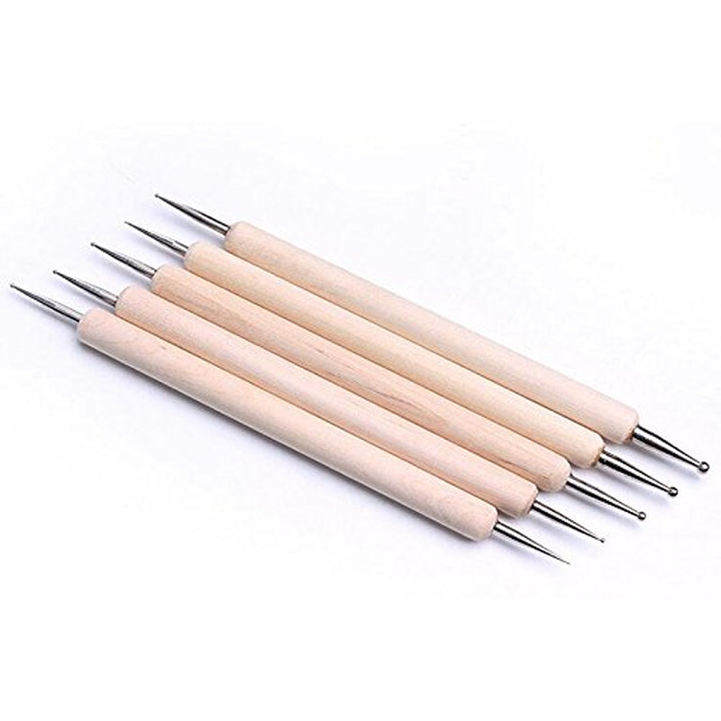 ® 20 pennelli professionali per unghie, gel, pennelli per pittura, pennelli per artisti, kit pennelli per unghie french, set di strumenti con punta appuntita, per design delle unghie, pittura, motivo a punti, ecc., con borsa