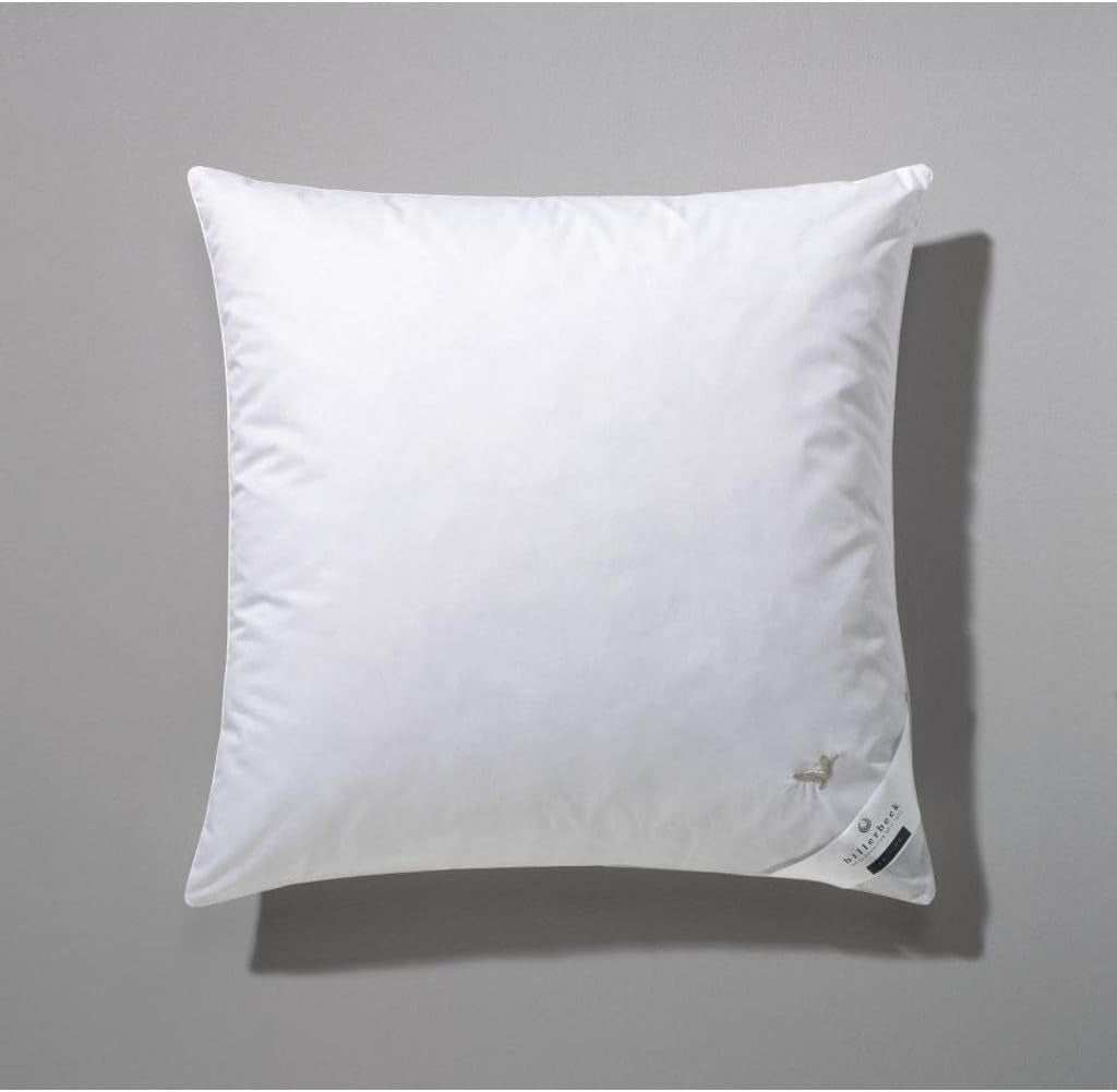 Billerbeck Cuscino E04 Gold Edition 15 Con Supporto Rigido - 80 X 80 Cm - Cuscino In Piuma Adatto Per Allergie Con Rivestimento Morbido Naty Shop Cuscini Standard