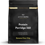 Protein Works - Porridge Proteico 360 | Mito Ulteriori vitamine e minerali | Proteinreiches Frühstück | Kalorienarme Haferflocken | 6 porzioni | Banana-Choco-Chip | Titolo predefinito di 500G Cereal Naty Shop