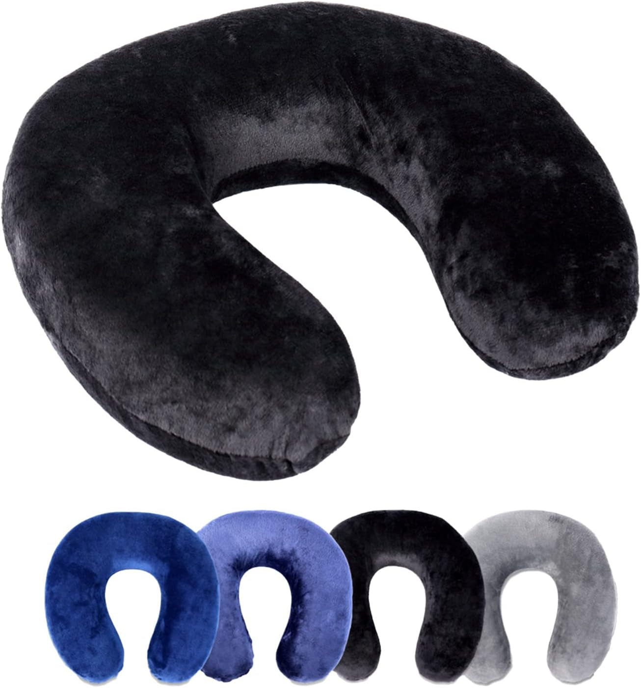 Cuscino per il collo Rocco eK, 4 colori disponibili, Cuscino da viaggio, Cuscino di supporto per il collo, Cuscino di supporto per il collo ortopedico, Memory Foam