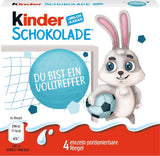 Kinder Chocolate (20 x 50 g) - Regalo di San Valentino per lui e per lei, dolci di Carnevale e Martedì Grasso - Barrette di cioccolato al latte ripiene - 20 confezioni da 4 barrette individuali ciascuna