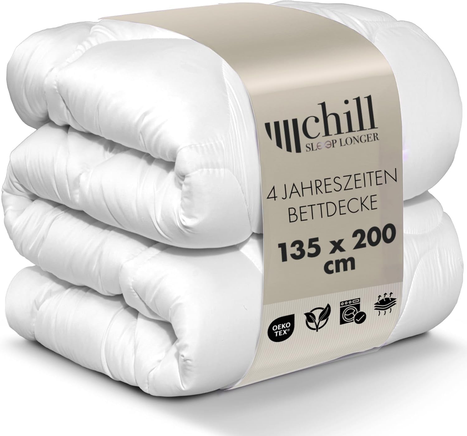 Piumino 4 stagioni 135X200- Piumino 2 in 1 per tutte le stagioni 135X200 - Piumino traspirante, lavabile e vegano - Piumino Duo con fascia comfort per dormire - Imbottitura 500G e 700G Piumini e trapunte Naty Shop 135 X 200 Cm