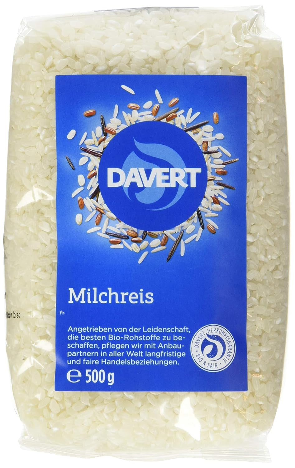Budino di riso Davert (1 x 500 g) - Bio