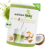 Matchamagic - Matcha latte in polvere biologico dal Giappone con zucchero di fiori di cocco per un tè delizioso