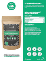 Simply Keto Lower Carb* Preparato per dolci per bagel per dieta Low Carb* e chetogenica - senza lattosio e glutine - 335 grammi Naty Shop Kitchen