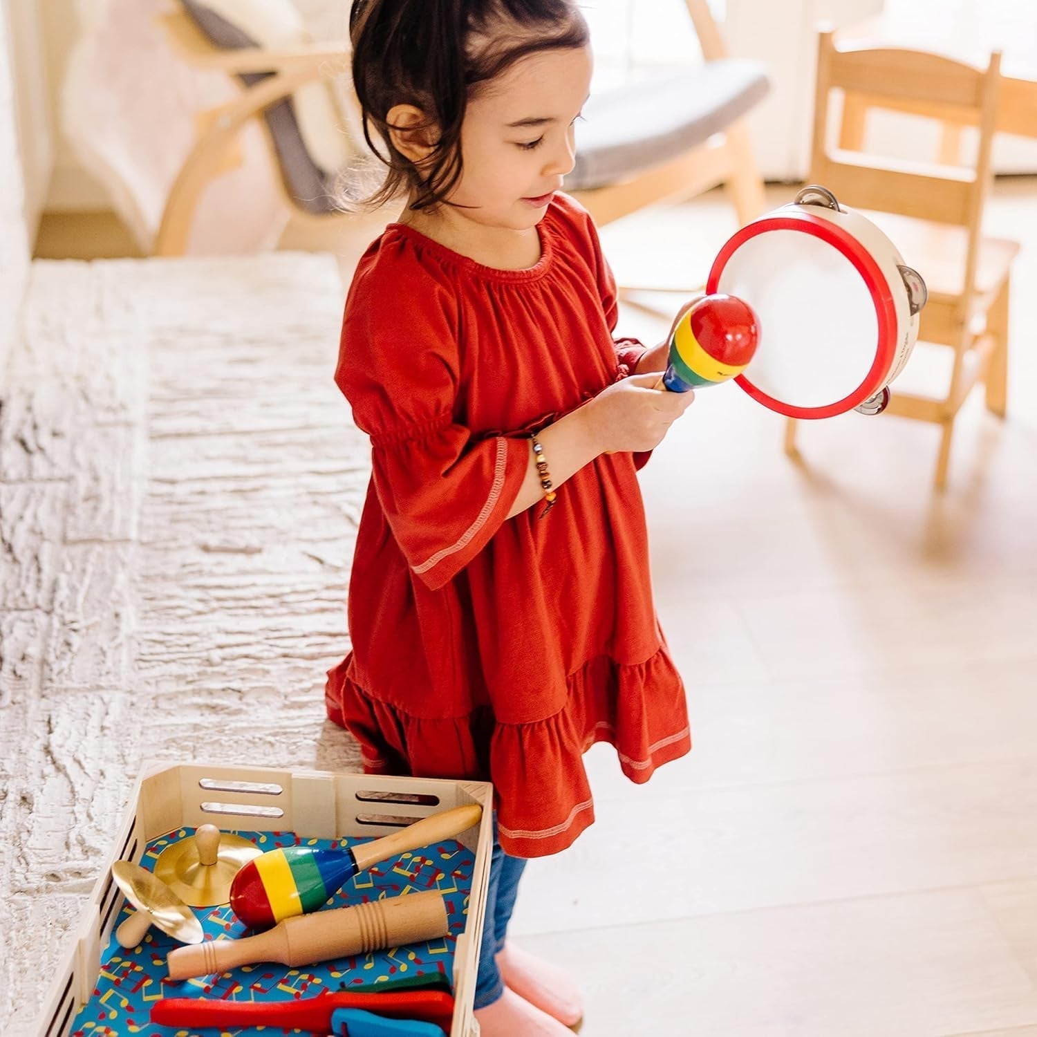 Melissa e Doug Una band in una scatola | Giocattoli educativi | Giocattoli musicali per bambini | 3+ | Regalo per ragazzi o ragazze Naty Shop Baby Toys